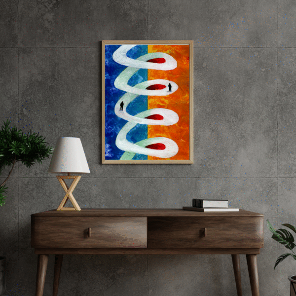 Spiral of Life | Symbolic Life Journey Art Print | Abstract Acrylic Art - Image 5