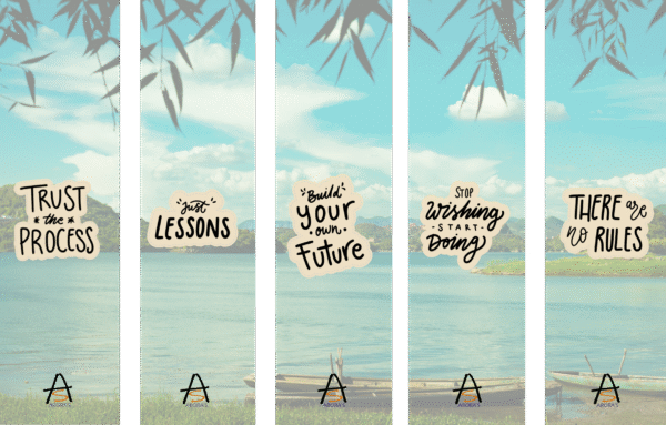 Set of 5 - Scenic Bookmarks | 2" x 7" | D4 - Image 3