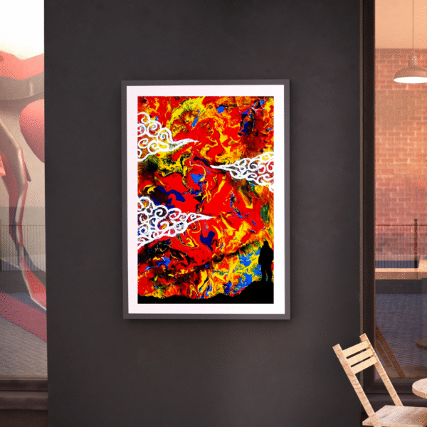 Canvas Print - The Wanderer | Abstract Art | Acrylic Pour Painting | Wall Art | Wall Decor | Home Decor - Image 2