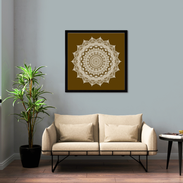 Canvas Print | Ashtadasha Pushpa (अष्टादश पुष्प) | Mandala Art Print | Wall Decor | Meditation - Image 4