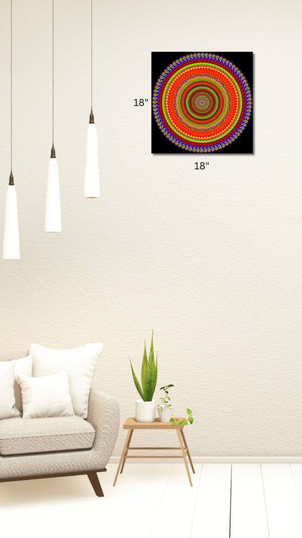 Canvas Print - Mandala Art | Canvas Wall Art | Home Decor | Wall Decor - D2 - Image 4