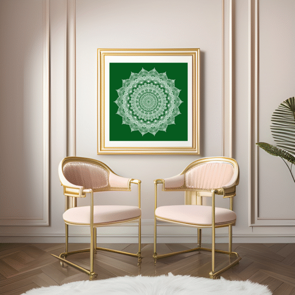 Canvas Print | Ashtadasha Pushpa (अष्टादश पुष्प) | Mandala Art Print | Wall Decor | Meditation - Image 3