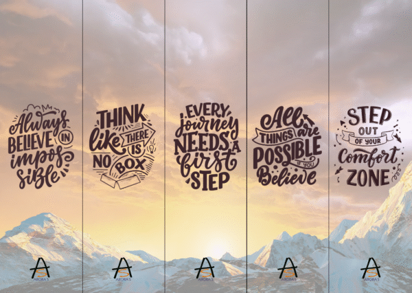 Set of 5 - Scenic Bookmarks | 2" x 7" | D5 - Image 2
