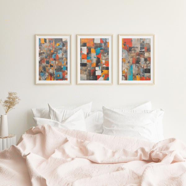 Canvas Print - Remembrance | Abstract Painting |  Wall Art | Wall Decor | Home Decor | Set of 3 - Image 3