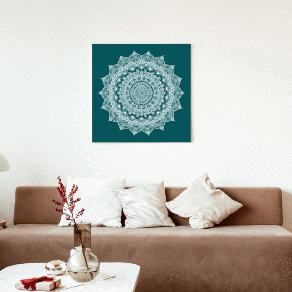 Canvas Print | Ashtadasha Pushpa (अष्टादश पुष्प) | Mandala Art Print | Wall Decor | Meditation - Image 2