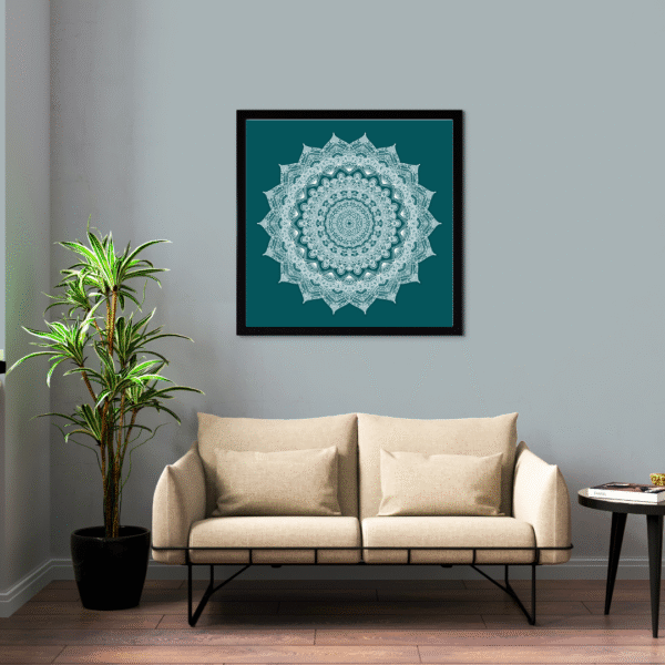 Canvas Print | Ashtadasha Pushpa (अष्टादश पुष्प) | Mandala Art Print | Wall Decor | Meditation