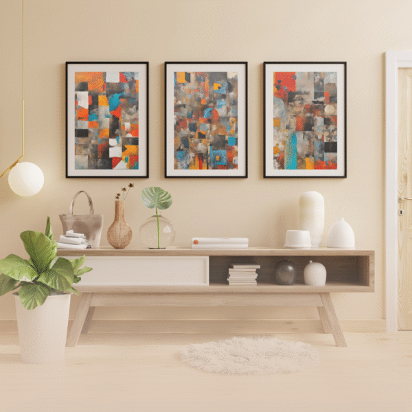 Canvas Print - Remembrance | Abstract Painting |  Wall Art | Wall Decor | Home Decor | Set of 3 - Image 4