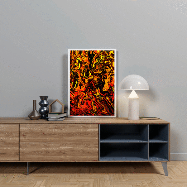 Canvas Print - Inferno | Abstract Art | Pour Painting | Wall Art | Wall decor | Home Decor - Image 5