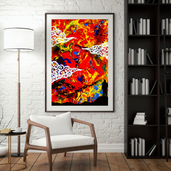Canvas Print - The Wanderer | Abstract Art | Acrylic Pour Painting | Wall Art | Wall Decor | Home Decor - Image 5