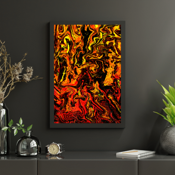 Canvas Print - Inferno | Abstract Art | Pour Painting | Wall Art | Wall decor | Home Decor - Image 6
