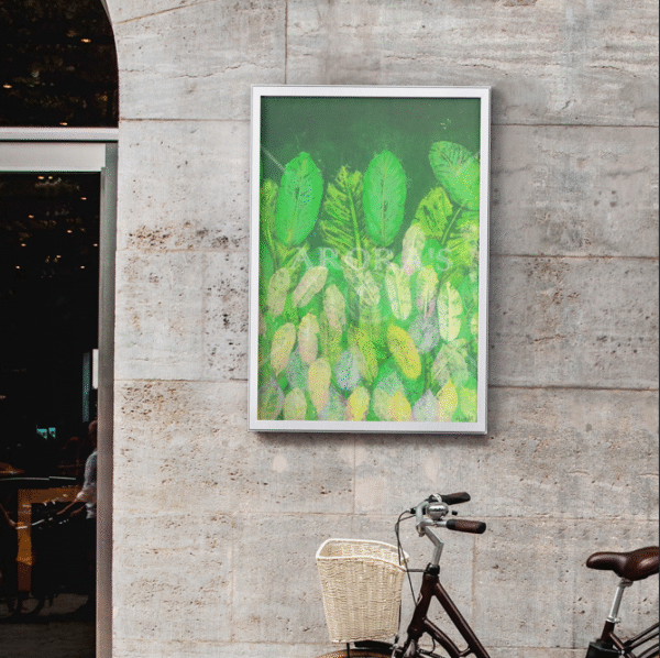 Canvas- Print - Whispers of the Wild | Nature-Inspired Abstract Leaf | Wall Decor - Image 7