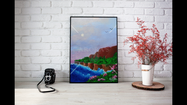 Canvas Print- Cliffs and Waves | Wall Art | Home Decor | Wall Decor