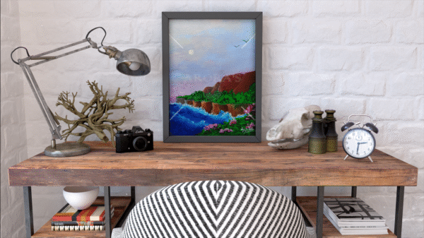 Canvas Print- Cliffs and Waves | Wall Art | Home Decor | Wall Decor - Image 3