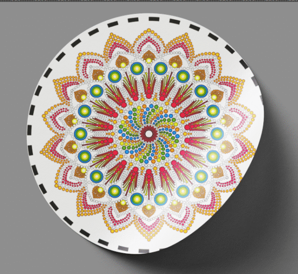 Mandala Art Sticker | 7.5" x 7.5" | Set of 5 | Design-2 - Image 3