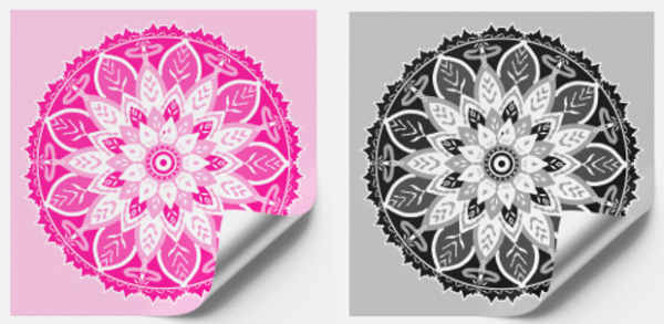 Set of 9 Mandala Stickers – 7.5” Square Decorative Decals, Vibrant Mandala Patterns for Home Décor, Walls, Laptops, Notebooks, Art Projects, and DIY Crafts - Image 3